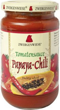 Sos pomidorowy papaya chili (pikantny) bezglutenowy 350 g - Zwergenwiese (BIO)