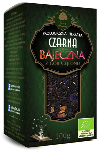 Herbata Czarna Bajeczna Bio 100 G  -  DARY NATURY