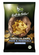 Chipsy Tortilla Nachosy z Solą Morską 125g - Bio Zentrale