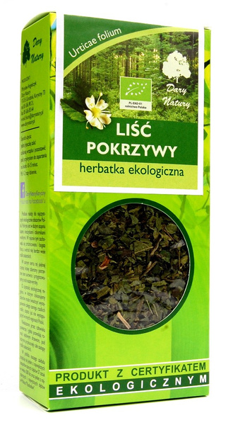 Herbatka liść pokrzywy 25 g - Dary Natury (EKO)