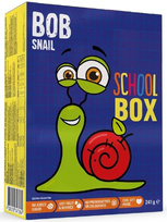 Zestaw szkolny przekąski owocowe z zabawką bez dodatku cukru bezglutenowe 231 g - Bob Snail