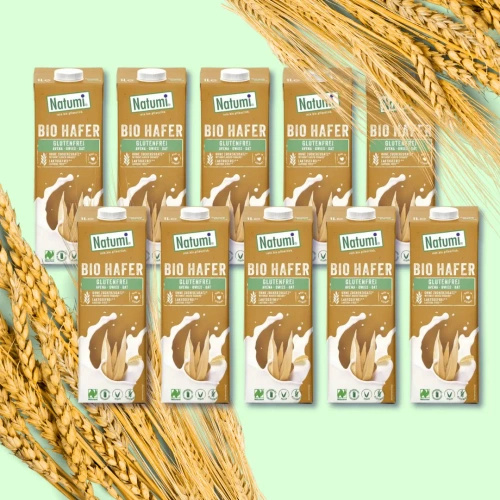 Napój owsiany bez dodatku cukru bezglutenowy 10 x 1 l - Natumi (EKO)