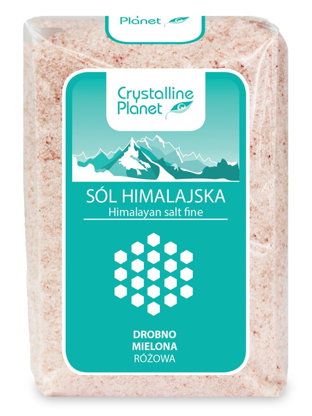 Sól himalajska różowa drobna 600 g - Crystalline Planet