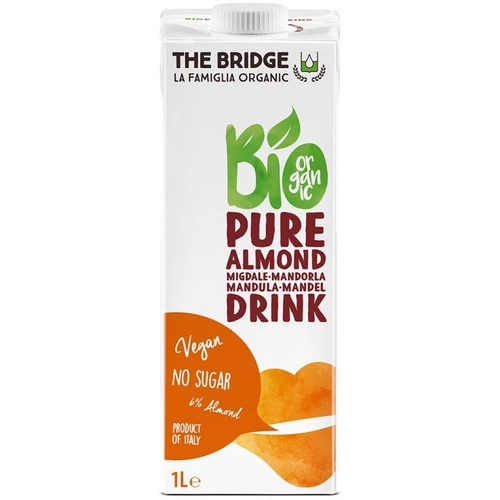 Napój Migdałowy 6% Bez Glutenu Bez Cukru 1L - The Bridge