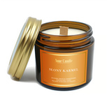 Świeca sojowa zapachowa z drewnianym knotem słony karmel 120 ml - Your Candle