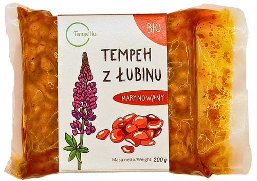 Tempeh z łubinu marynowany 200 g - Tempehu (EKO)