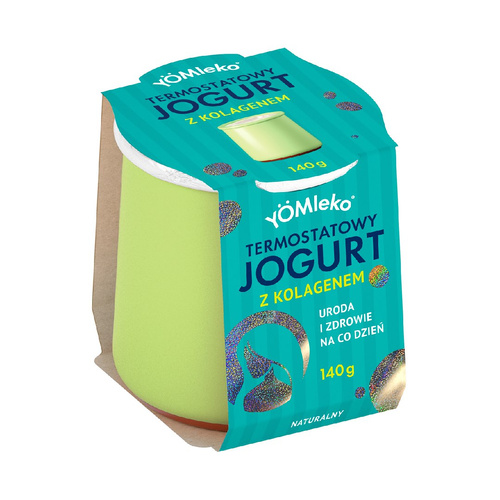 Jogurt termostatowy naturalny z kolagenem 140 g - Yömleko (EKO)