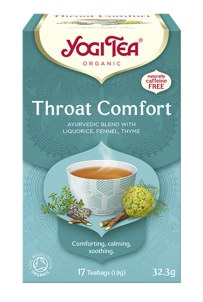 Herbatka na gardło throat comfort 17 szt. 32,3 g - Yogi Tea (EKO)