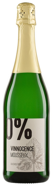 Wino bezalkoholowe białe półsłodkie musujące 750 ml - Vinnocence (EKO)