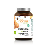 Kurkuma + Imbir + Piperyna Bio 240 Tabletek 120 G  -  BATOM