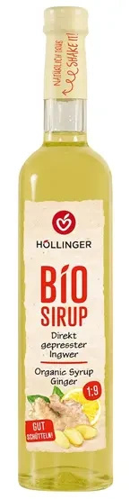 Syrop imbirowo cytrynowy 500 ml - Hollinger (EKO)