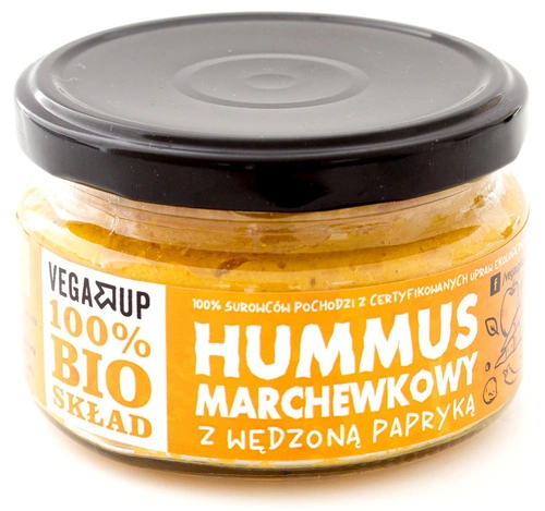 Hummus Marchewkowy Z Wędzoną Papryką Bio 190 G  -  VEGA UP