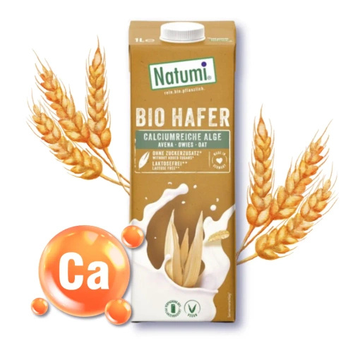 Napój owsiany z algami i wapniem bez dodatku cukru 1 l - Natumi (EKO)