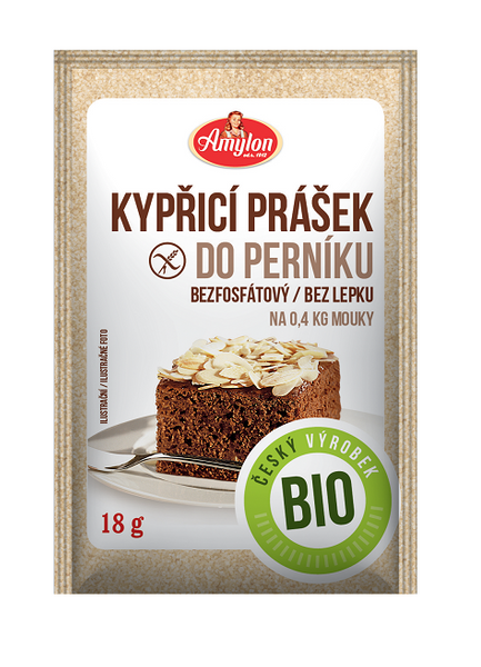 PROSZEK DO PIECZENIA Z PRZYPRAWĄ DO PIERNIKA BEZGLUTENOWY BIO 18 g - AMYLON