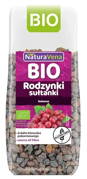 Rodzynki sułtanki bezglutenowe 200 g - Naturavena (EKO)