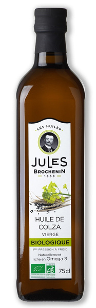 Olej rzepakowy virgin omega-3 750 ml - Jules Brochenin (BIO)