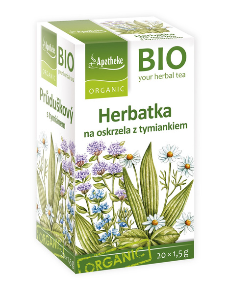 Herbatka na oskrzela z tymiankiem (20 saszetek) 30 g - Apotheke (BIO)