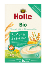 Kaszka pełnoziarnista 3 zboża bezglutenowa od 6 msc. 250 g - Holle (BIO)