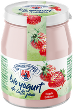 Jogurt truskawkowy z mleka siennego bezglutenowy 150 g - Sterzing-Vipiteno (BIO)