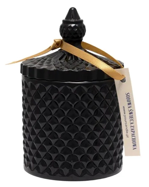 Świeca sojowa zapachowa w krysztale słony karmel 250 ml - Your Candle