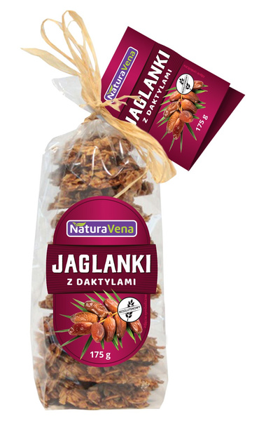 Ciastka jaglanki z daktylami bezglutenowe 175 g - Naturavena