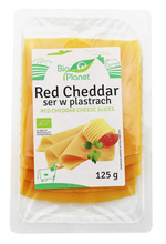 Ser Red Cheddar W Plastrach Bio 125 g - Bio Planet