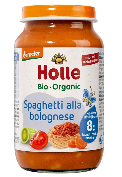 Obiadek Spaghetti Bez Dodatku Cukrów Od 8 Miesiąca Demeter Bio 220 G (Słoik)  -  HOLLE