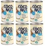 Mleczko kokosowe 80 % kokosa bez gumy guar 6 x 400 ml - Terrasana (EKO)