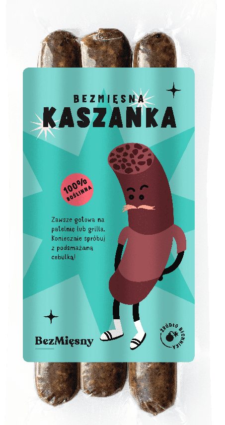 BezMięsna Kaszanka 210 g BezMięsny - alternatywa dla mięsa