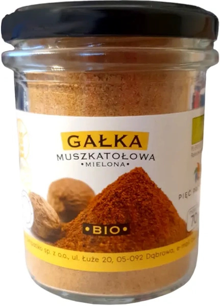 Gałka muszkatołowa mielona bezglutenowa 70 g - Pięć Przemian (EKO)