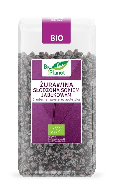 Żurawina Słodzona Sokiem Jabłkowym 400g - Bio Planet