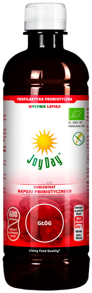 Koncentrat napoju probiotycznego głóg bezglutenowy 500 ml - Joy Day (EKO)