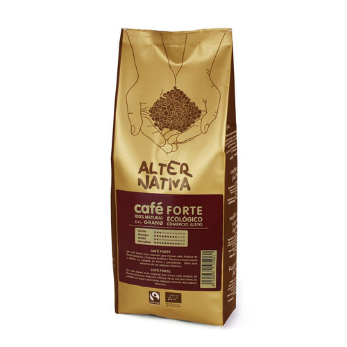 Kawa ziarnista arabica / robusta forte fair trade bezglutenowa 500 g - Alternativa (EKO)
