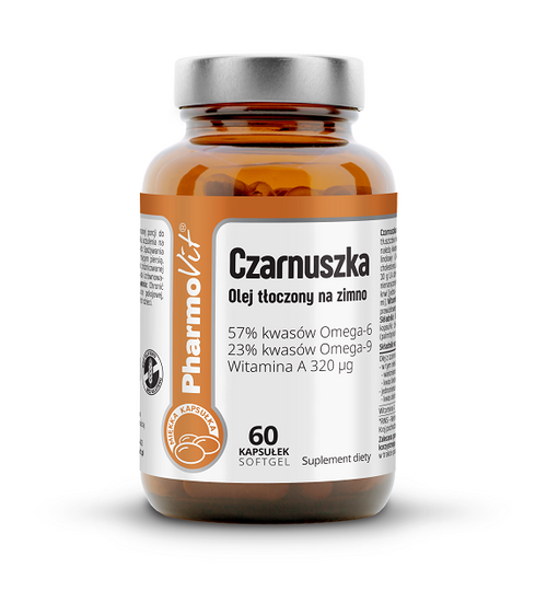 Czarnuszka (1000 mg) bezglutenowa 60 kapsułek - Pharmovit