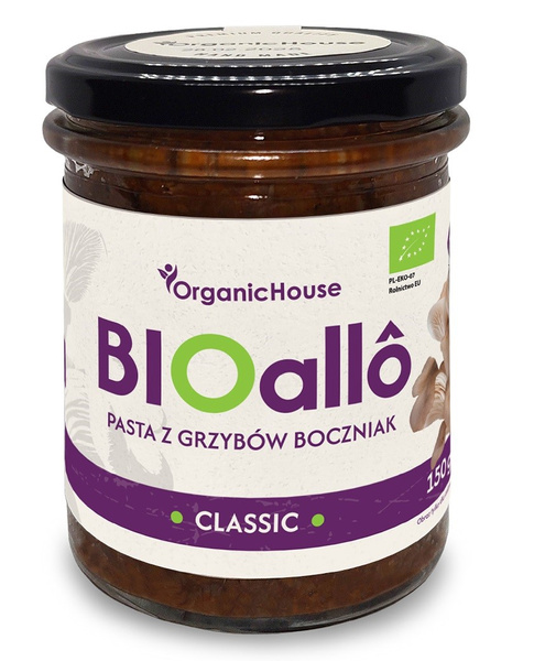 Bioallo Classic - Pasta Z Grzybów Boczniak Bio 180 G - Organichouse