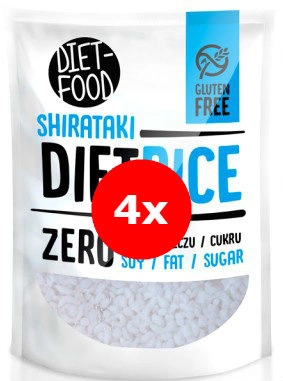 Makaron Shirataki Konjac Diet Rice 4x200g ZESTAW DIET-FOOD