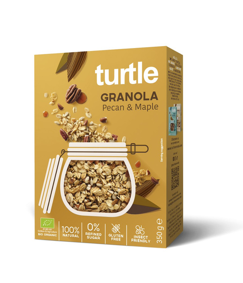 Granola orzechy pekan syrop klonowy bezglutenowa 350 g - Turtle (EKO)