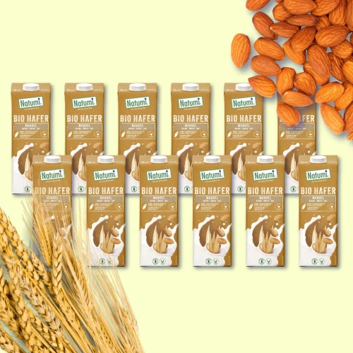 Napój owsiano migdałowy bez dodatku cukru 12 x 1 l - Natumi (EKO)