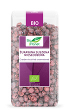 Żurawina Suszona Cała Niesłodzona Bez Dodatku Cukru 50g - Bio Planet - EKO