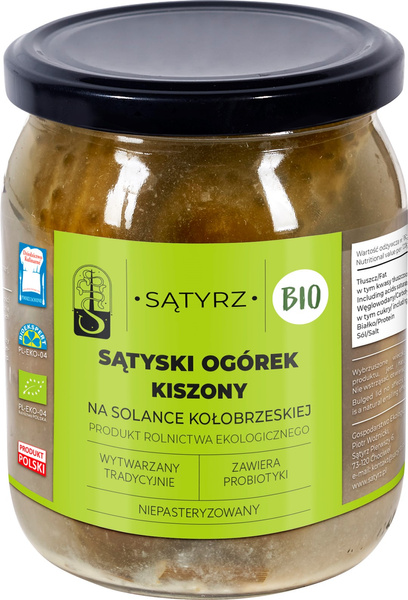 Ogórki kiszone sątyskie 400 g (300 g) - Sątyrz (EKO)