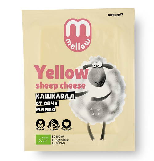 Owczy ser żółty kashkaval 200 g - Mmellow (EKO)