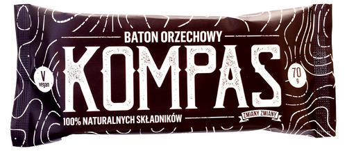 Baton orzechowy "kompas" bezglutenowy 70 g - Zmiany Zmiany