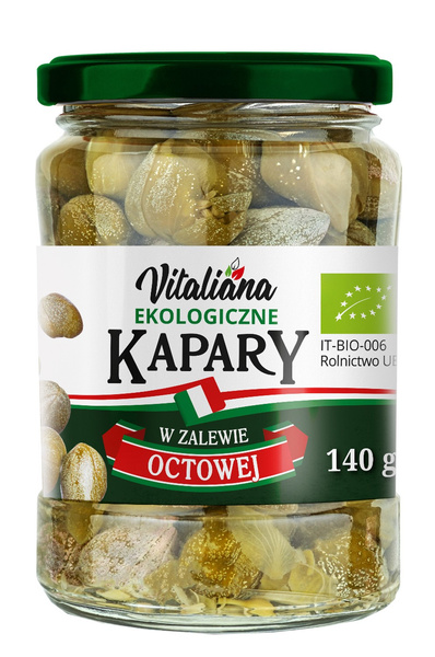 Kapary marynowane 140 g (90 g) - Vitaliana (BIO)