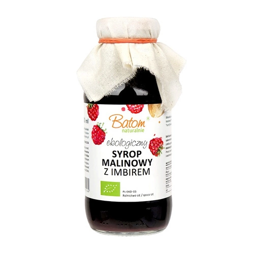 Syrop Malinowy Z Imbirem Bio 330 Ml  -  BATOM