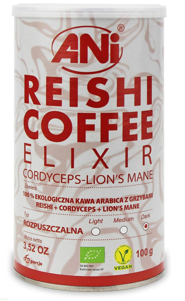 Kawa rozpuszczalna "reishi elixir" 100 g - Ani (BIO)