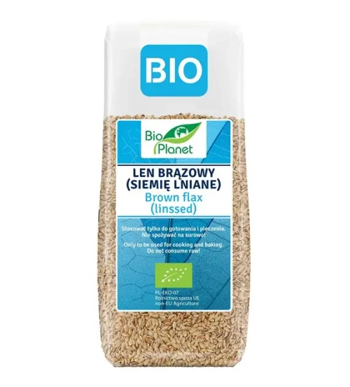 Len brązowy siemię lniane 200 g - Bio Planet (EKO)