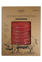 Szynka dojrzewająca plastry bezglutenowa 50 g - Pawęta