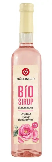 Syrop różany o smaku różanym 500 ml - Hollinger (EKO)