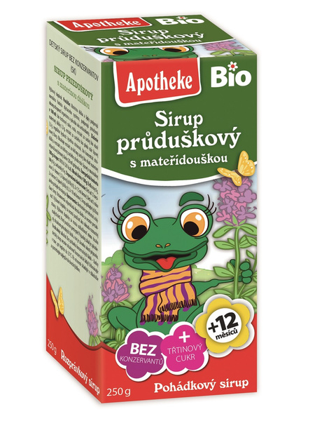 Syrop dla dzieci z tymianku i dzikiej róży od 1 r. życia 250 g - Apotheke (EKO)