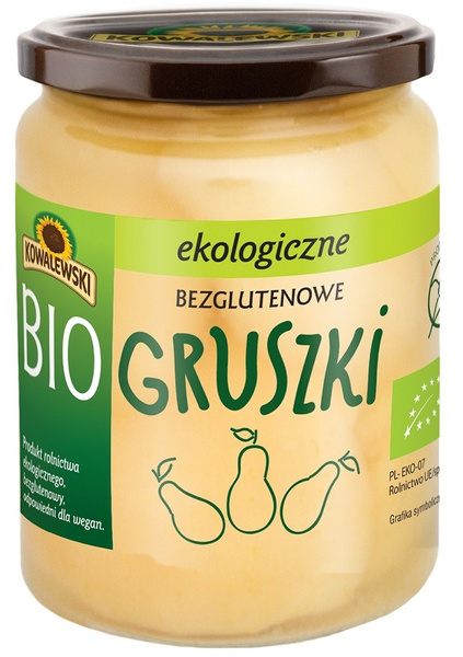 Gruszki Marynowane Bezglutenowe Bio 500 G (300 G) - Kowalewski